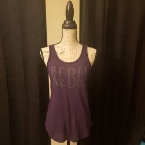 REBEL rhinestone tank